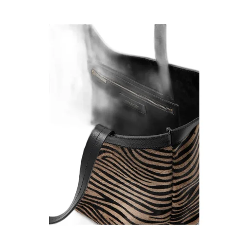 Loren Medium Zebra Print Handbag