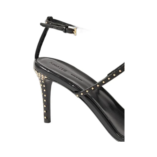 Studded High-Heeled Sandals