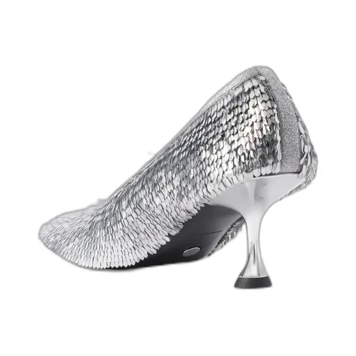 Tee Sequined Mesh Pumps