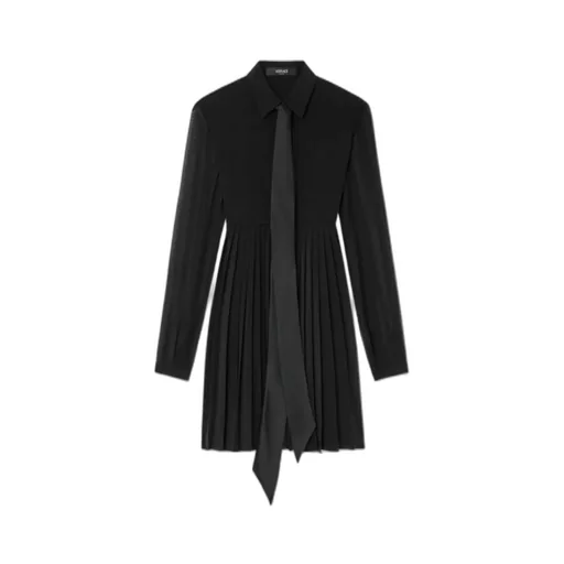 Versace CrÊPe De Chine LavalliÈRe Mini Dress