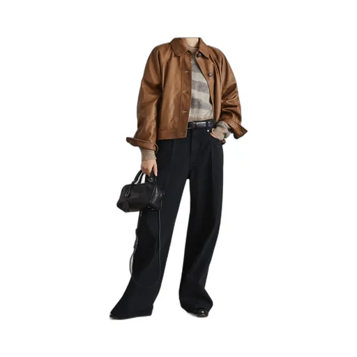 Dyed Straight-Leg Trousers