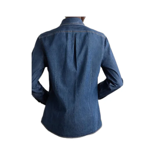 Monili Bead-Embellished Denim Shirt