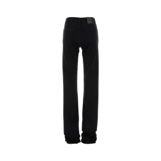 The Attico Logo Patch Stretch Denim Jeans