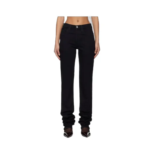 The Attico Logo Patch Stretch Denim Jeans