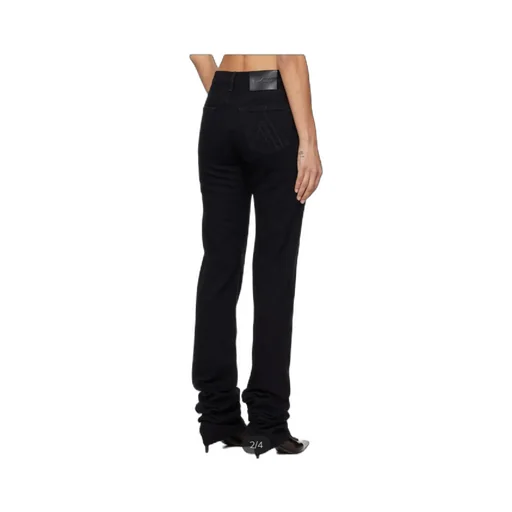 The Attico Logo Patch Stretch Denim Jeans