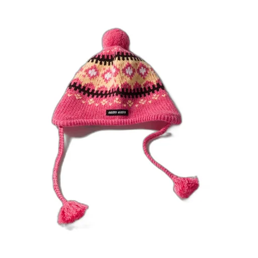 Miu Miu Pattern-Jacquard Beanie