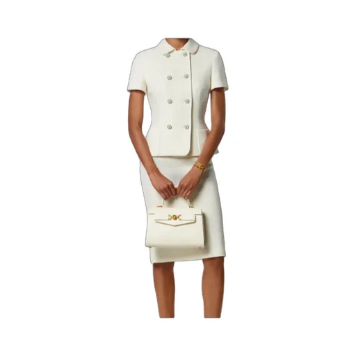 Versace Double-Breasted Short-Sleeved Jacket