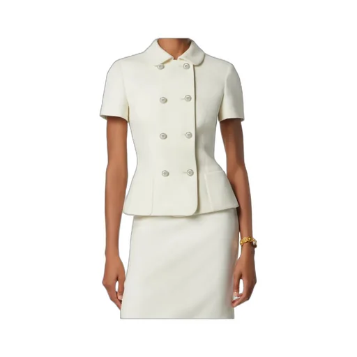 Versace Double-Breasted Short-Sleeved Jacket