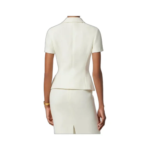 Versace Double-Breasted Short-Sleeved Jacket