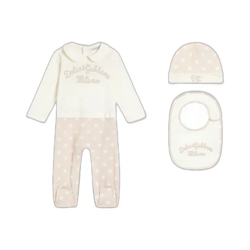 Dolce & Gabbana Kids Polka Dot Printed 3-Piece Gift Set