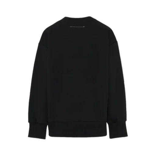 Mm6 Maison Margiela Kids Logo Patch Crewneck Sweatshirt
