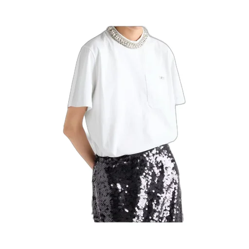 Prada Embellished Crewneck T-Shirt