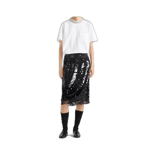 Prada Embellished Crewneck T-Shirt