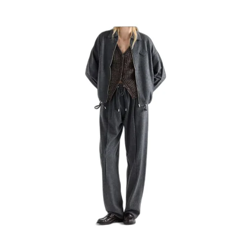 Prada Triangle-Patch Drawstring Pants