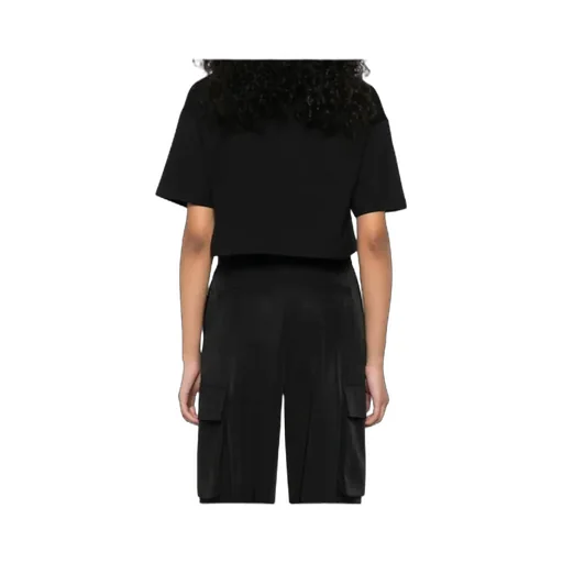 Balmain Graphic Printed Cropped T-Shirt