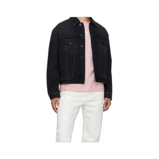 Balmain Collared Button-Up Denim Jacket