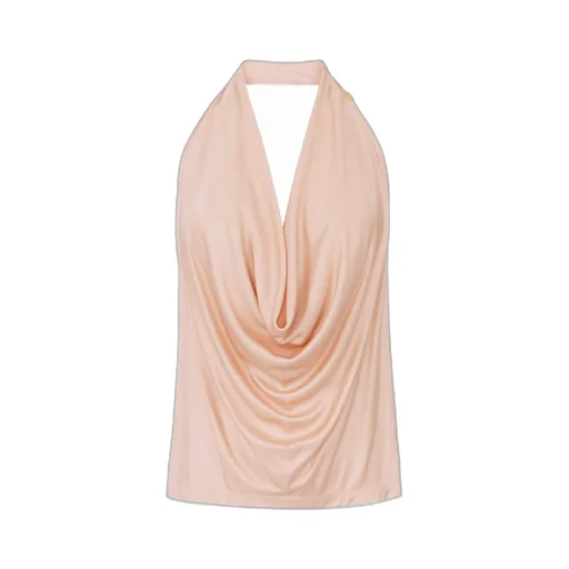 Halter-Neck Drape Top