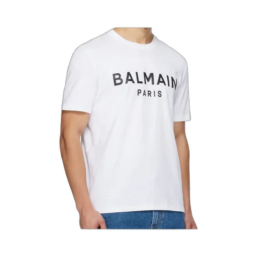 Balmain Logo Printed Crewneck T-Shirt