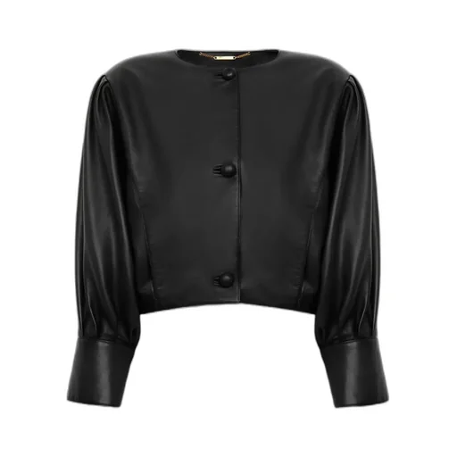 Chlo Collarless Cropped Jacket
