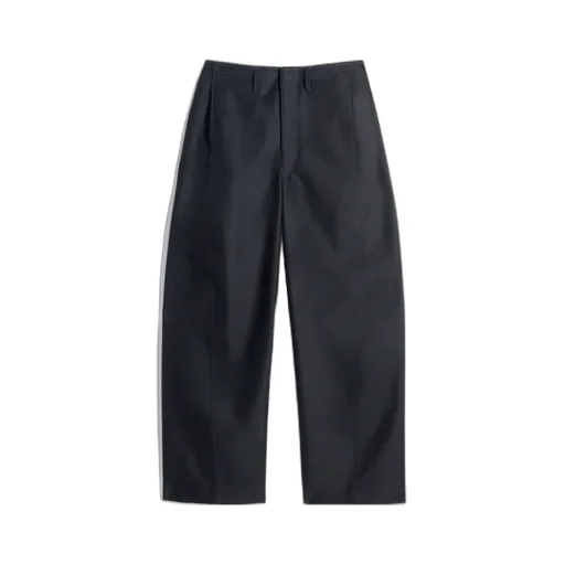 Twisted Chino Pants In Cotton Satin