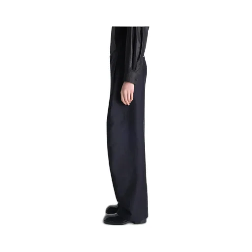 Twisted Chino Pants In Cotton Satin