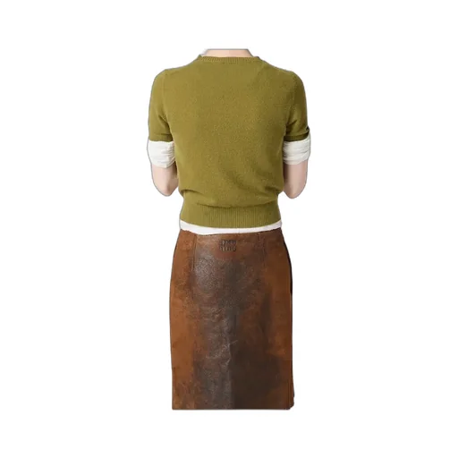 Miu Miu Logo-Embroidered Short-Sleeved Jumper