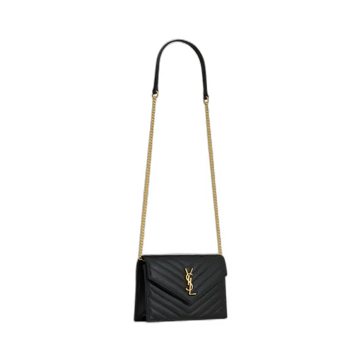 Saint Laurent Cassandre Envelope Chained Wallet