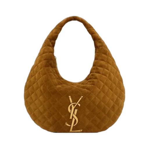 Saint Laurent Quilted Hobo Tote Bag