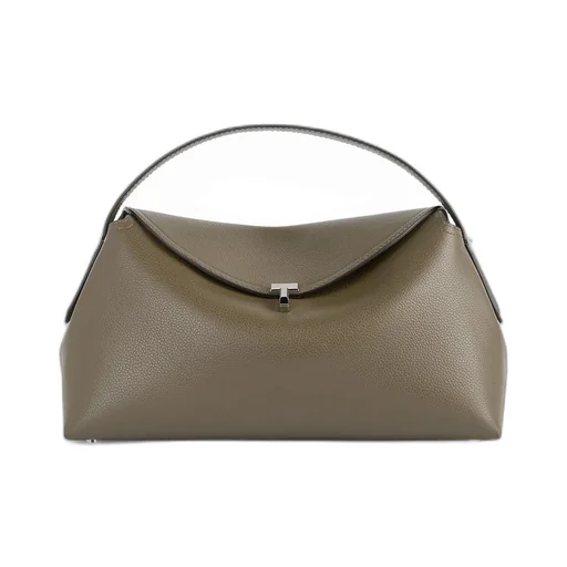 T-Lock Leather Tote Bag