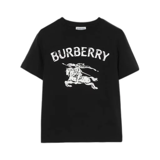 Burberry Kids Logo Printed Crewneck T-Shirt