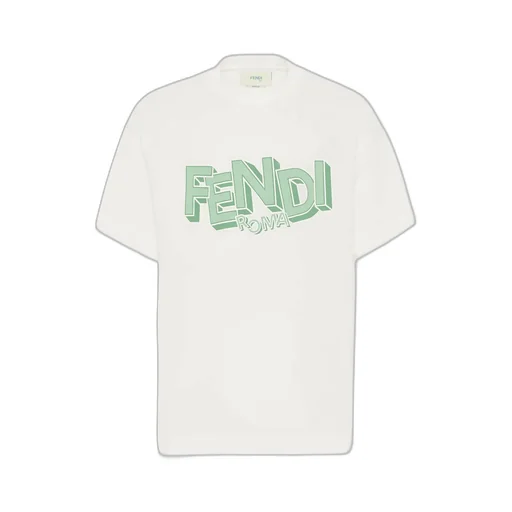 Fendi Kids Logo Printed Crewneck T-Shirt