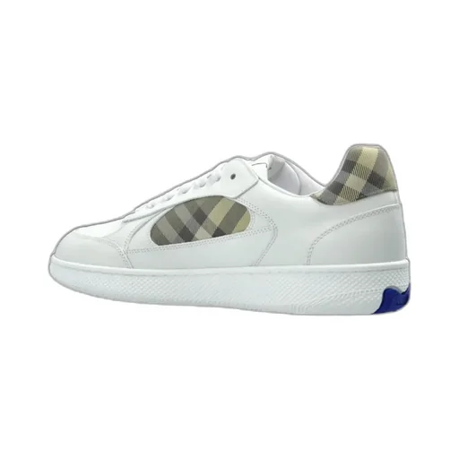 Burberry Check Detailed Lace-Up Sneakers