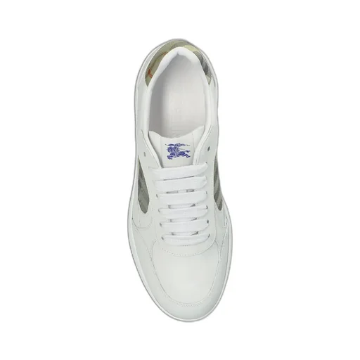 Burberry Check Detailed Lace-Up Sneakers