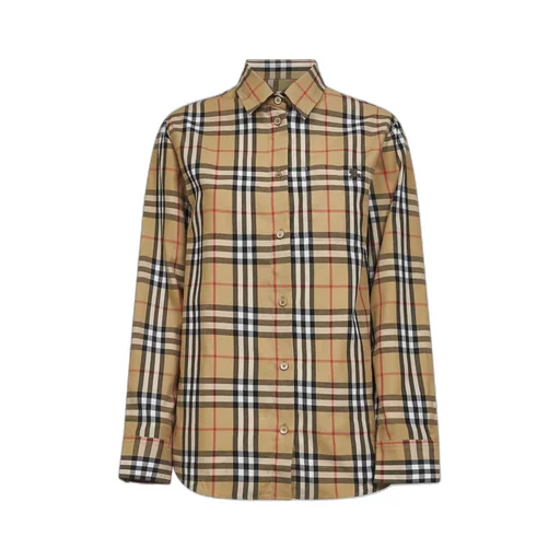 Burberry Ekd Embeoidered Checked Shirt
