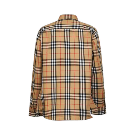 Burberry Ekd Embeoidered Checked Shirt
