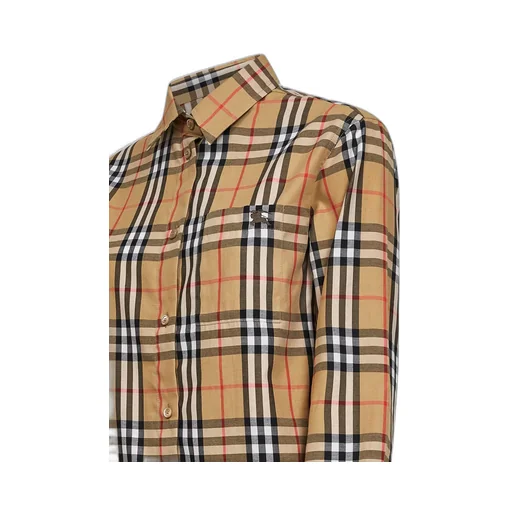 Burberry Ekd Embeoidered Checked Shirt