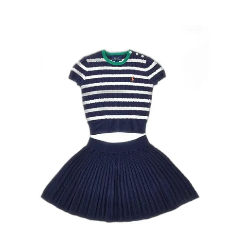 Knitted Sweater And Skirt Two-Piece Set