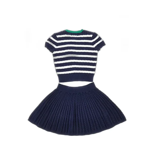 Knitted Sweater And Skirt Two-Piece Set
