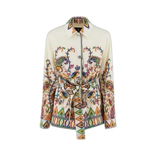 Etro Paisley Printed Belted Jacket