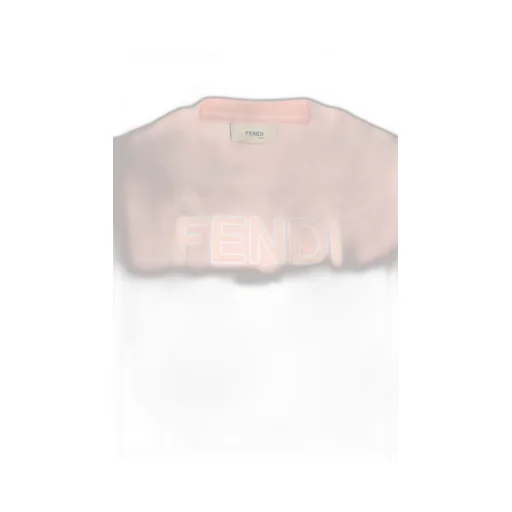 Fendi Kids Logo Printed Crewneck T-Shirt