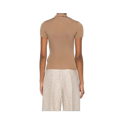 Short-Sleeved Knit Polo Shirt