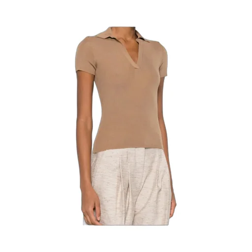 Short-Sleeved Knit Polo Shirt