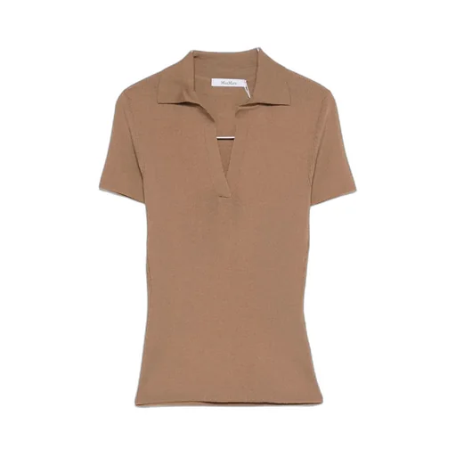 Short-Sleeved Knit Polo Shirt