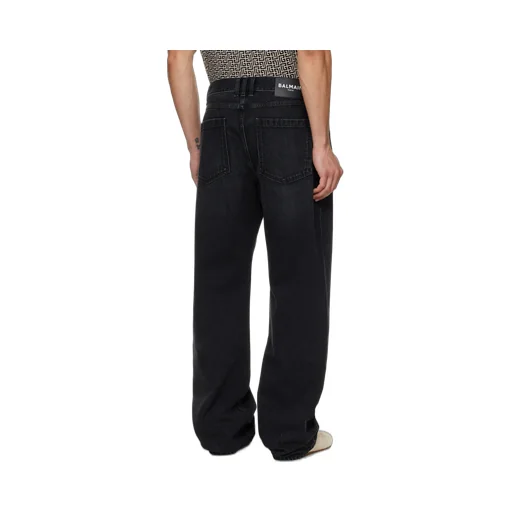 Balmain Loose Fit Denim Jeans