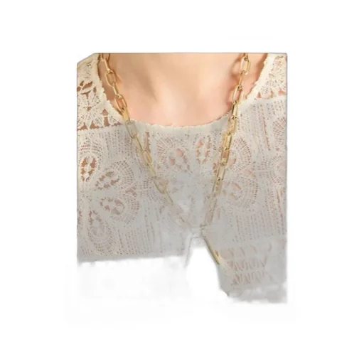 Portal Chain Geometric Necklace