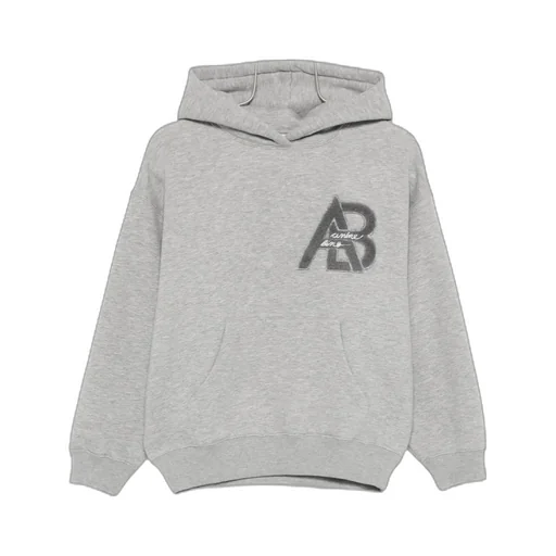 Anine Bing Jaci Logo Flocked Hoodie