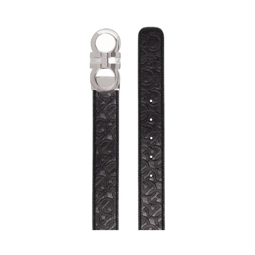 Black Embossed Printed Belt