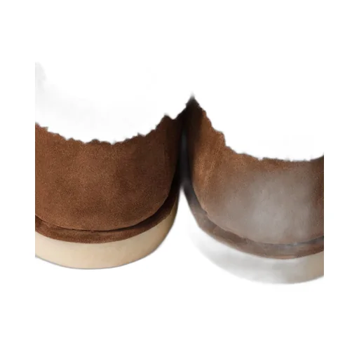Suede And Shearling Mules