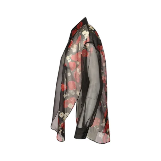 Khaite Floral Printed Long Sleeved Shirt