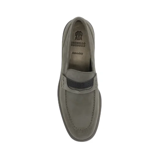 Brunello Cucinelli Embellished Almond Toe Loafers